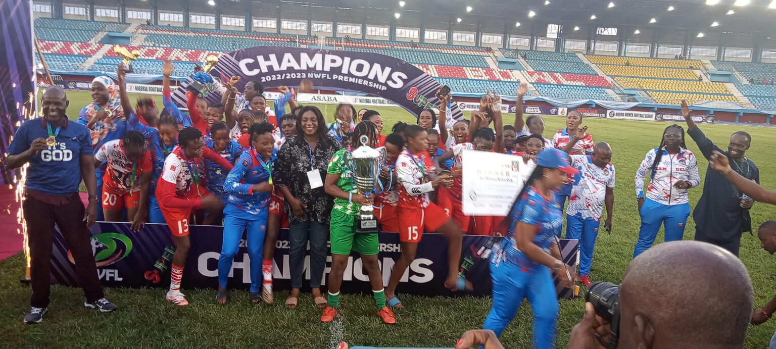 Delta Queens Beat Bayelsa Queens to lift NWFL Super six Trophy. * Get 10milloin naira from Gov Oborevwori.