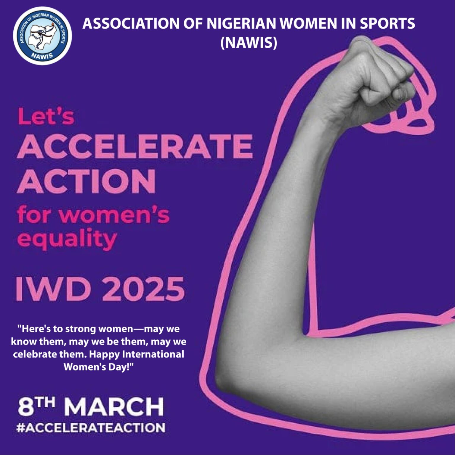 Nat’l Asso for Women In Sports (NAWIS) Roll Out Activities To Celebrate 2025 International Women’s Day On Saturday