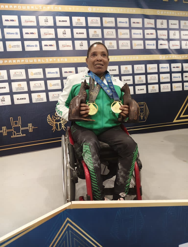 Nigeria Climbs to Second Place in World Para Powerlifting Championships with Esther Onyeama’s Double Gold Medal Win