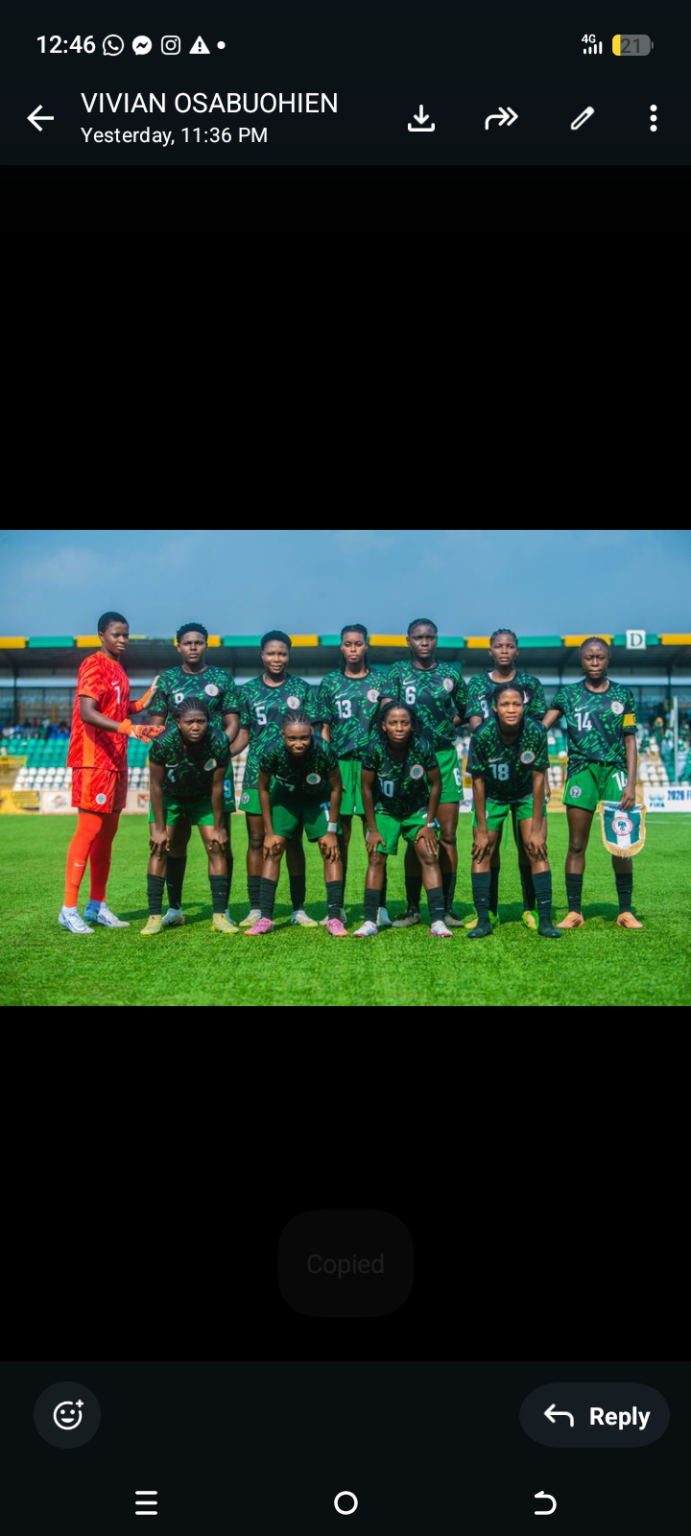 Nigeria Women’s National Under-20 football Team Qualifies for World Cup, CAF Reacts