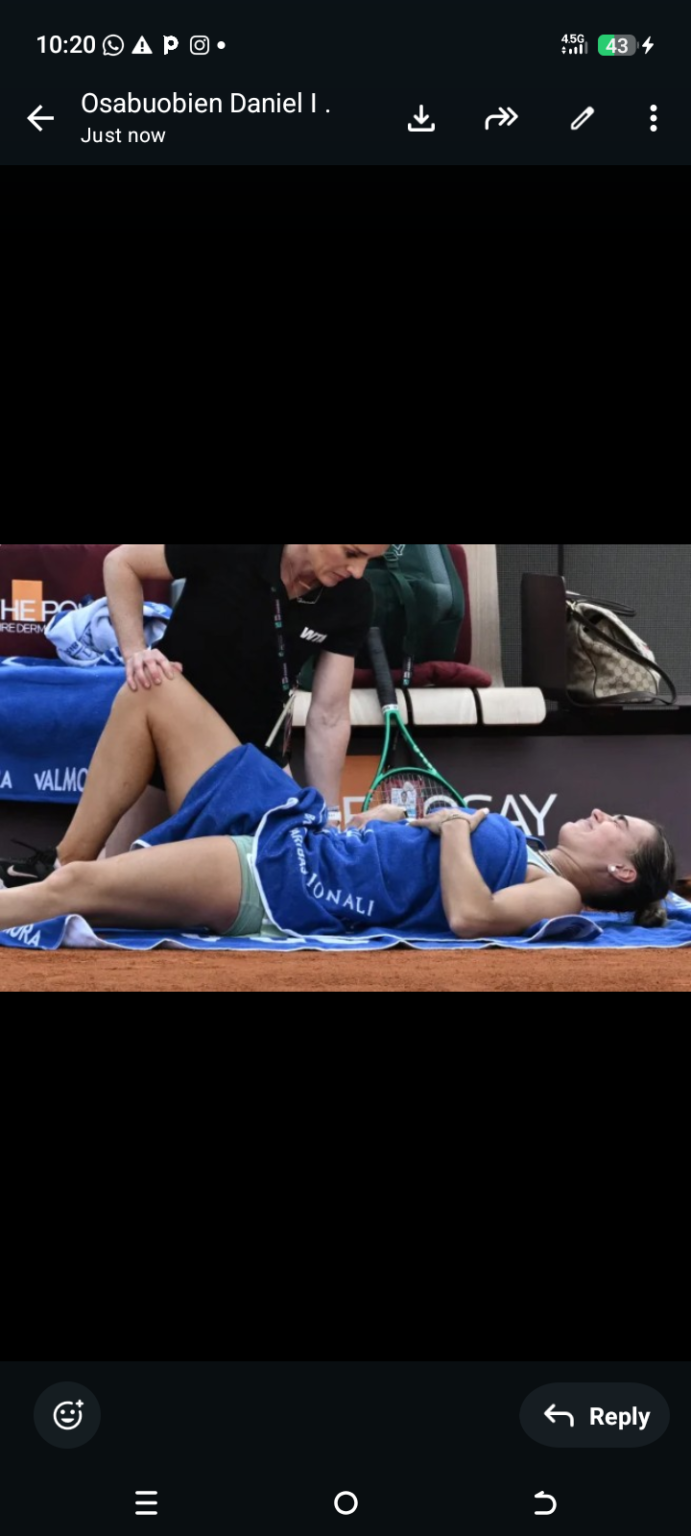 Injury Exit Sabalenka Ahead of French Open