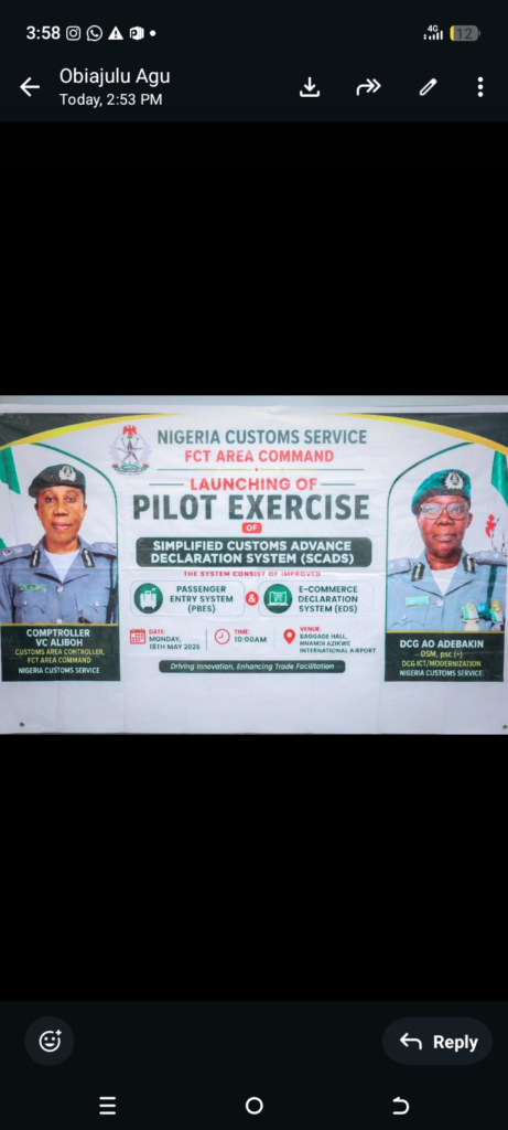 Customs Launches Smart Declaration Platform to End Airport Delays